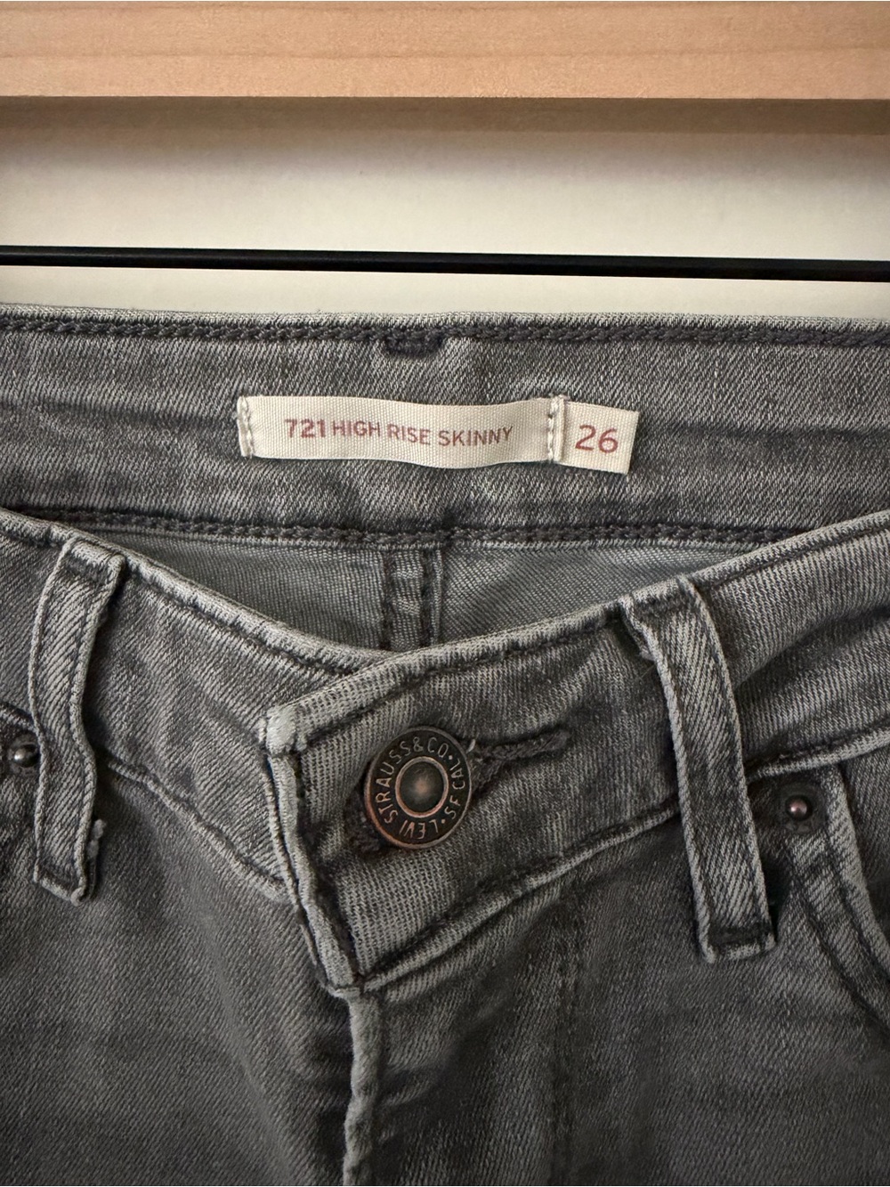 Womens Levi's 721 High Rise Skinny Jeans